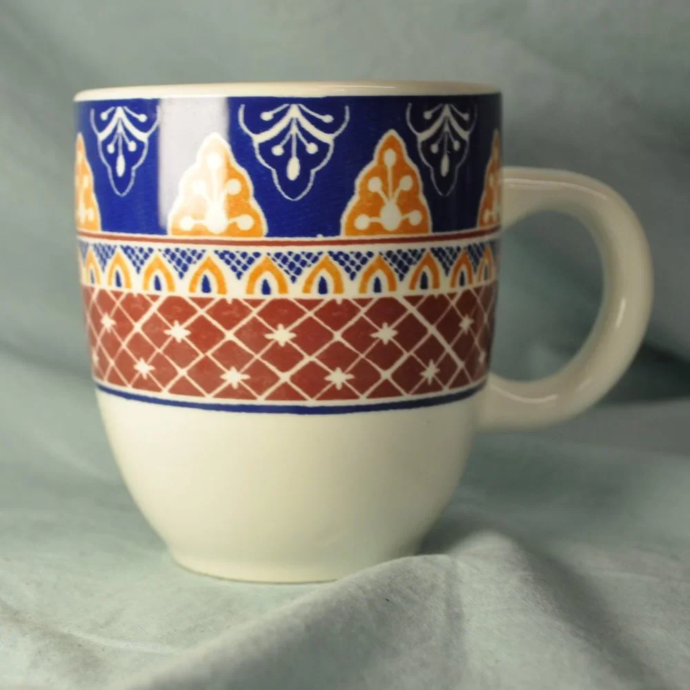 *BOGO mugs* 14 oz mug pier 1 floral vizcaya (w1540)